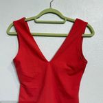 Free People Pink Pointsetta Keep It Sleek Bodysuit Sz S NWT Photo 2