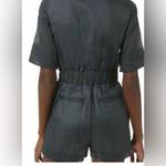 Banana Republic  Cotton Blend Romper Ramie Slate Short Photo 2
