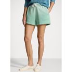 Ralph Lauren Polo Fleece Drawstring Green Cotton Womens Shorts Photo 1
