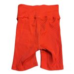 Barrys X Year of Ours Cherry Red Ribbed V Waist Biker Short Small Pilates Photo 2