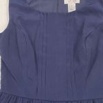 Sweet Storm  Sleeveless Navy and Cream Pleated A-Line Dress Photo 2