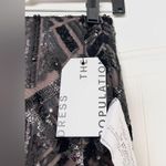 Dress the Population NWT  Sequin Nola Skirt Black Nude Photo 8