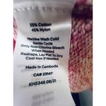 Talbots  Women’s Plus Size 2X Pink Cable Knit Cotton Sweater Mock Neck Stretch Photo 9