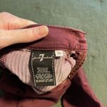 7 For All Mankind Women's maroon skinny Jeans Photo 3