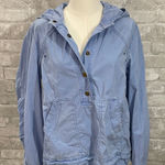 Pilcro  for Anthropologie Jessa Utility Jacket in a powder blue color Photo 0