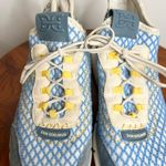 Sam Edelman Women's Chelsie Knit Sneakers Blue Size 7 Casual Athletic Photo 4