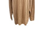 Eileen Fisher  Vintage Sweater Crochet Pointelle Knit Camel Tan Size 2 Medium Photo 3