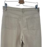 Aritzia Wilfred The Melina Pants Vegan Leather Cropped Beige Size 10 Photo 3
