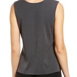 Ming Wang Tank Granite (Dark Gray) Knit Scoop Neck Sleeveless Shell Sz M EUC Photo 2