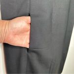 Theory  Black Stretch Wool Square Neck Sleeveless Dress Size 6 Photo 4