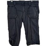 Marrakech Dark Grey Flat Front Cargo Capri Pants Size 29 Medium(10) Photo 0