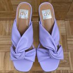 DV Dolce Vita “Milna” Light Purple Knot Slide Woven Heels Sandals Size 7 Photo 2