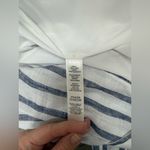 Chico's CHICO’S Linen Striped Tie-Waist Vest size 0 blue and white New with original tag Photo 3