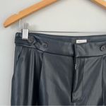 A New Day  Black Faux Leather Cargo Straight Leg Pants Size 4 Photo 4