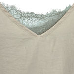 Free People  | XS | Deep-V Bandeau Cami Satin Lace Sleeveless Top Blouse Photo 3