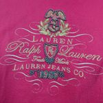 Ralph Lauren Long Sleeve T-Shirt – XL Red Crew Neck Embroidered Logo Cotton Photo 1