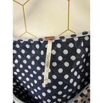 Free People  Blue Polka Dot Puff Sleeve Cropped Top - Size - 6 Photo 4