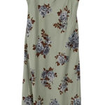 Thirty Thirty Y2K Babydoll Floral Satin‎ Maxi Slip Dress Size Large Feminine Green Photo 0
