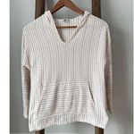 Paper Crane Pullover Hoodie Waffle Knit V-Neck Pocket Long Sleeve XS Photo 0