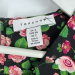 Topshop  Nordstrom Floral Long Sleeve‎ Belted Midi Dress Size 2 Photo 7