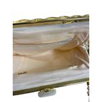 VTG 50s Grande Maison Blanche Beaded Handbag Ivory Pearl Purse Hollywood Glam White Photo 7
