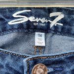 SEVEN 7 Blue Denim Jeans straight leg size 14 Photo 3
