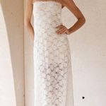 RUNAWAY THE LABEL NWT KINERA Chic White Lace Maxi Dress Size Large Photo 3