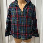 L.L.Bean Plaid Zip Up Hoodie in M Photo 0