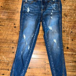 Kancan 28/9 distressed stretchy normcore jeans Blue Photo 0