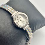 Mudd Silver Tone Crystals Women’s Quartz Watch Working New Battery Photo 2