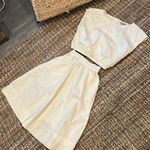 Everlane Organ Cotton Creme Midi Skirt + Blouse Set Size 00/S Photo 0