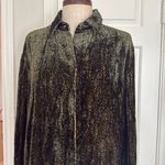 Allison Taylor Leopard vintage velvet button down shirt Photo 5