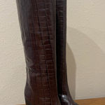 Schutz  Women’s Brown Croc Boots - Size 7B Photo 0