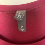 Francesca's Burgundy Faux Wrap Long Sleeve Dress Photo 3