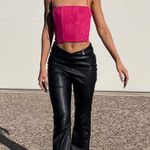 Tiger Mist Hot Pink Averill Corset Crop Tank Top Photo 2
