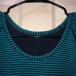 Lululemon  Reversible Stripe‎ Green Blue Sweater Top Photo 8