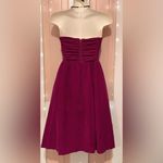 Elegant Strapless Magenta Dress HD Paris Pink Size M Photo 1