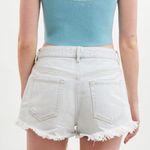 PacSun Oahu Blue High Waisted Denim Festival Shorts Photo 1