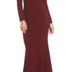 Katie May Back Cut Out Trumpet Gown Cleo Plunging Maxi Dress Size 16 NWT $450 Photo 14