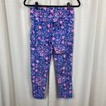 Lilly Pulitzer Luxletic Weekender Mid Rise Legging Blue Peri Takin It Easy Sz.M Photo 9