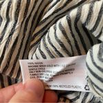 Universal Threads Universal Thread Grey & White Striped Spaghetti Strap Ruffle Tank Top Medium Photo 5