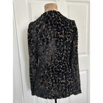 Guess $138 Women's Lisa Leopard Velour Evening Blazer Brown/Black Size 6 Photo 2