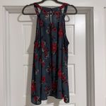 Torrid Sleeveless Tank Top Size 1 Women's Babydoll Shirt Casual Blouse Blue Photo 3