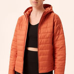 Girlfriend Collective  Lollipop Wild Ginger Puffer Jacket Size Large NWT Photo 0