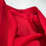 Red Dress by New Directions Half Sleeve Patchwork Pleated Front Form Fitting Size 10 Photo 5