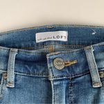 Loft  Painted Floral Modern Skinny Frayed Hemline Jeans Size 2 / 26 Photo 2