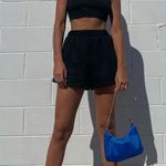 Princess Polly Florida Black Elastic Waist Shorts 10 Photo 1