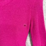 EXPRESS NWT  XS Womens Sweater Pink Flared Sleeve Round Neck Angora Wool 2000s Photo 3