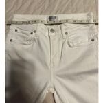 AGOLDE White Skinny Jeans Raw Hem Women's Size 26 Premium Denim Stretch Photo 6