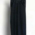 Vintage Ever Beauty Black Knit & Satin Sleeveless Formal Maxi Dress Size 6 Photo 3